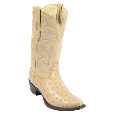 LOS ALTOS BOOTS MENS #940311 SNIP TOE | GENUINE OSTRICH BOOTS | COLOR ORYX image 0