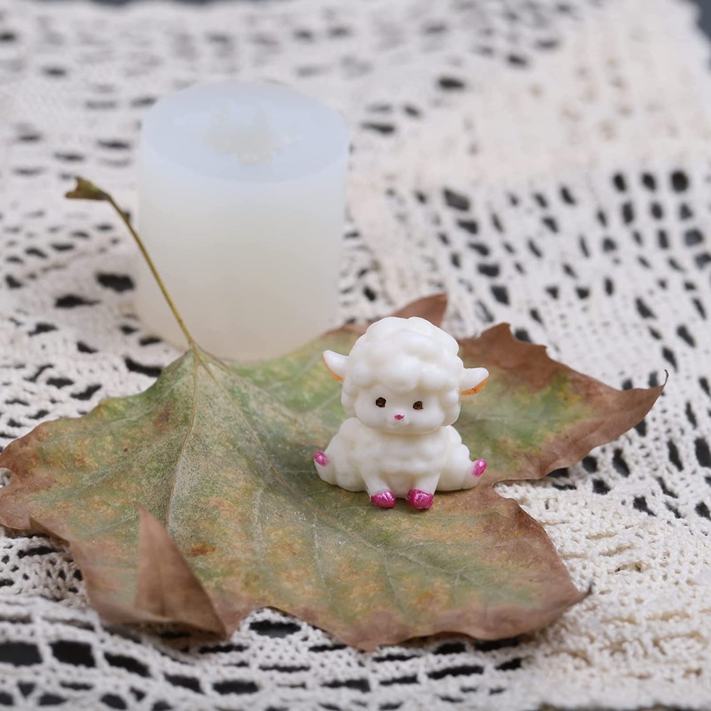 5 Pack Mini Sheep Soap Mold Handmade Soap Silicone Mold Soap Mold Candle Mold Ice Sculpture Mold Bird Soap Mold Aroma Plaster Mold image 4