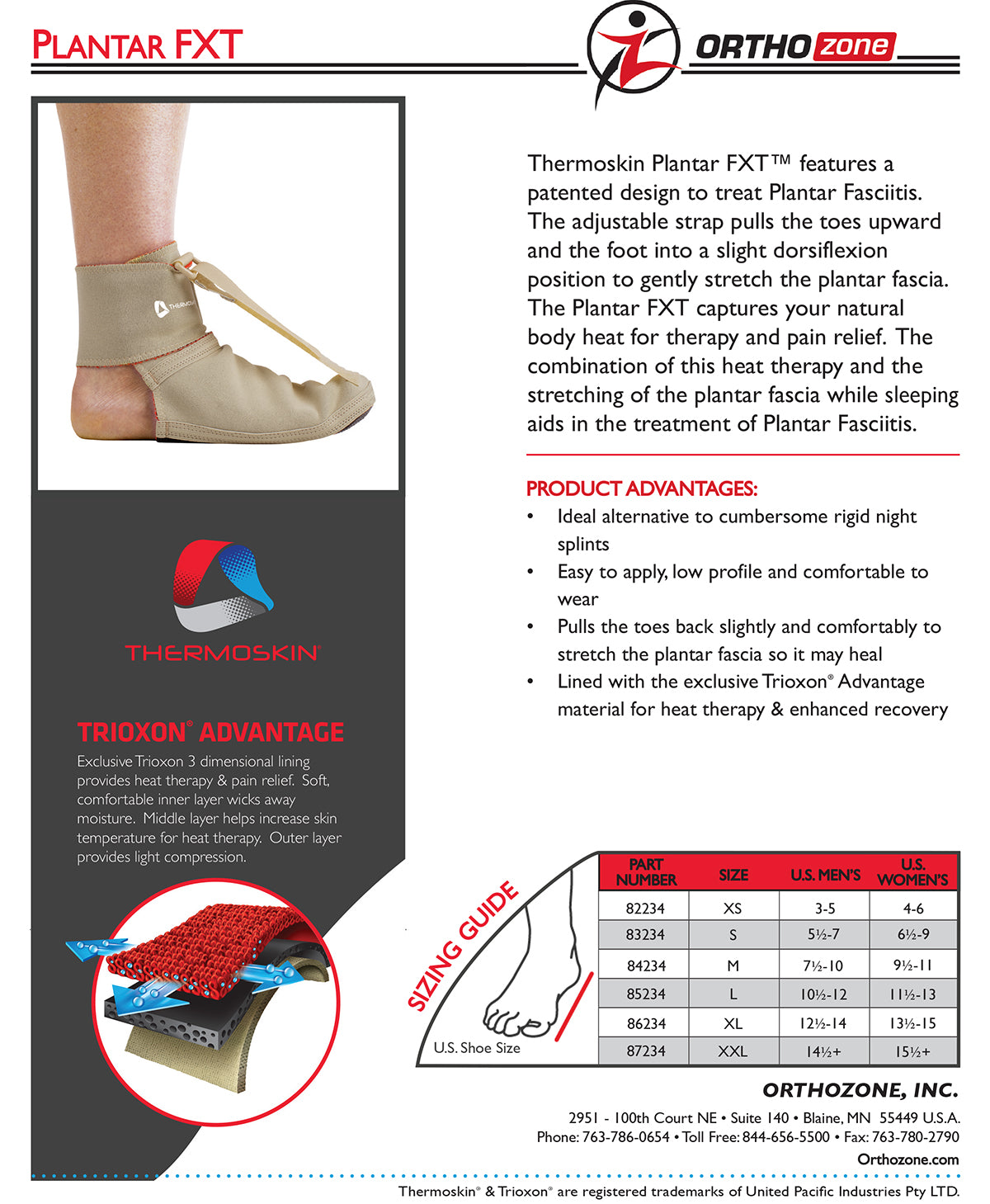 Thermoskin Plantar FXT, Beige, 8*234 image 2