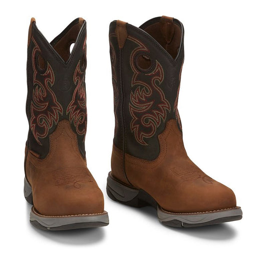 Tony Lamas Men's Footwear Work Junction 11" Waterproof Steel Toe Work Boot Color Brown image 0