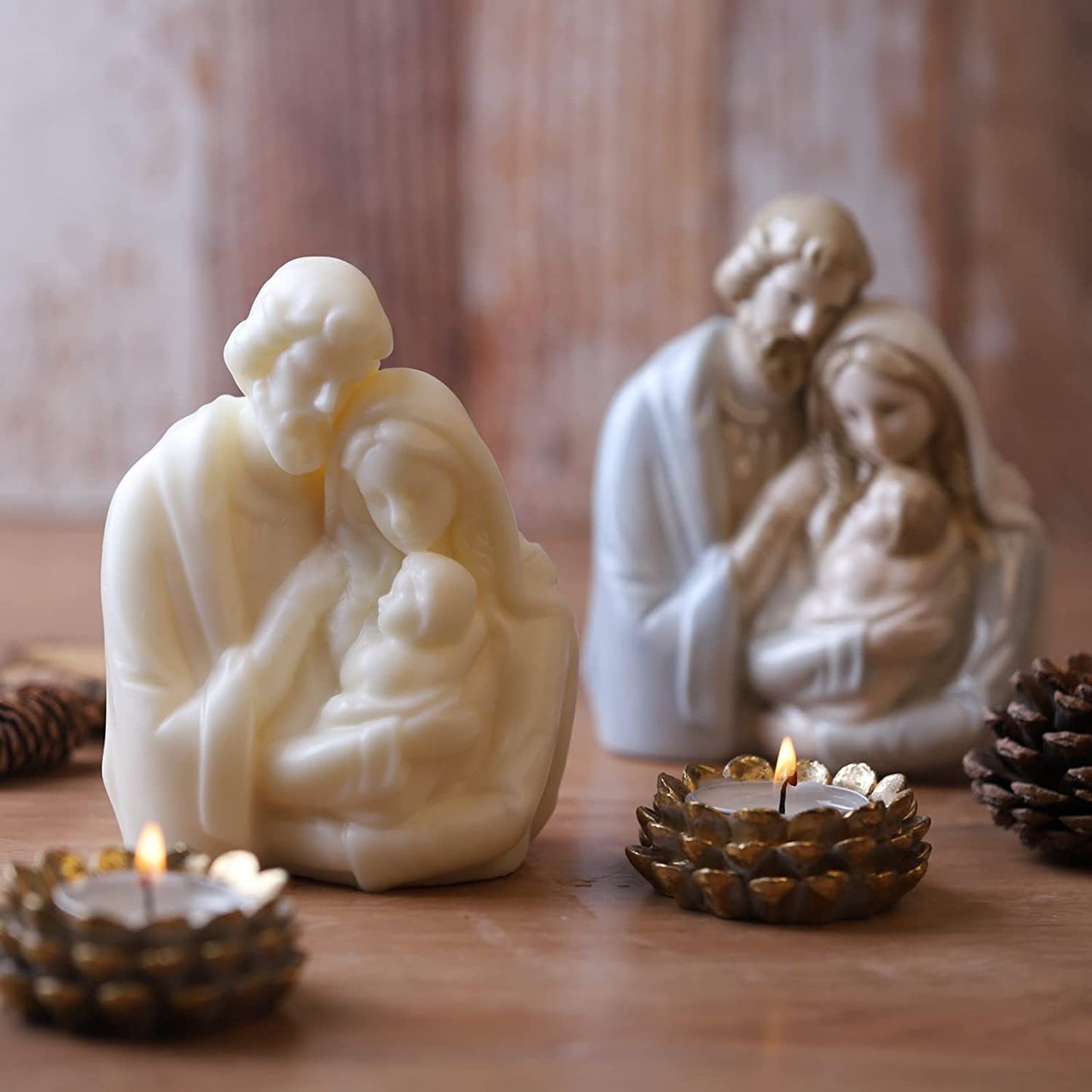 5 Inch Nativity Scene Mold Baby Jesus Family Resin Mold Nativity Scene Sculpture Mold Silicone Mold for Resin Candle Mold Nativity Scene Candle Mold Nativity Scene Decoration Mold Jesus Figurines Mold image 4