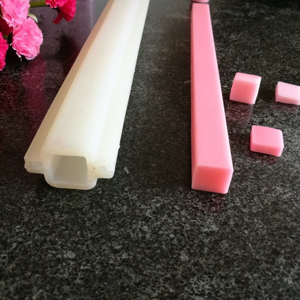 EchoDone Square Tube Column Silicone Soap Candle Mold Embed Soap Making Supplies Silicone Mold for Soap image 1