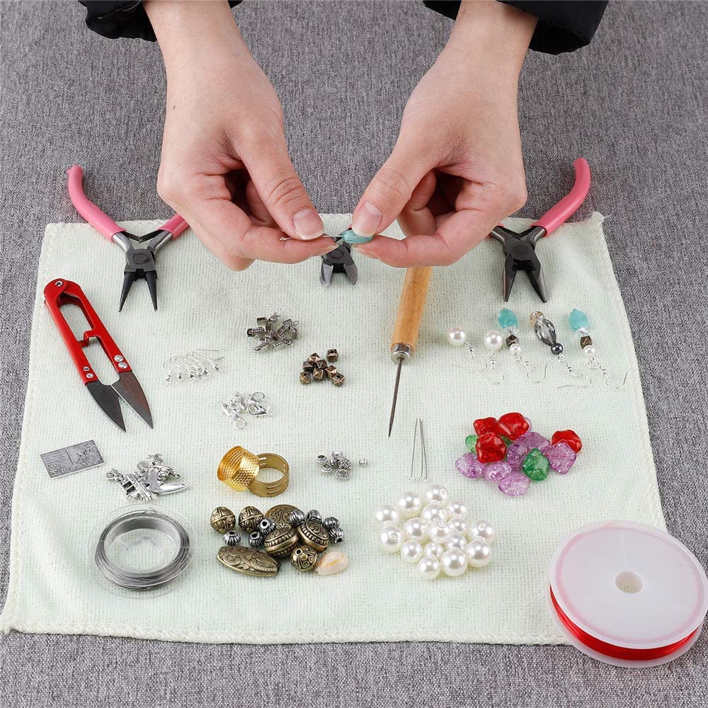Jewelry Making Kit,Jewelry Making Supplies Includes Jewelry Beads,Charms,Complete Tools for Necklace Earring Bracelet,Crafts for Adults and Beginners,Gift for Teens, Girls, Women image 6