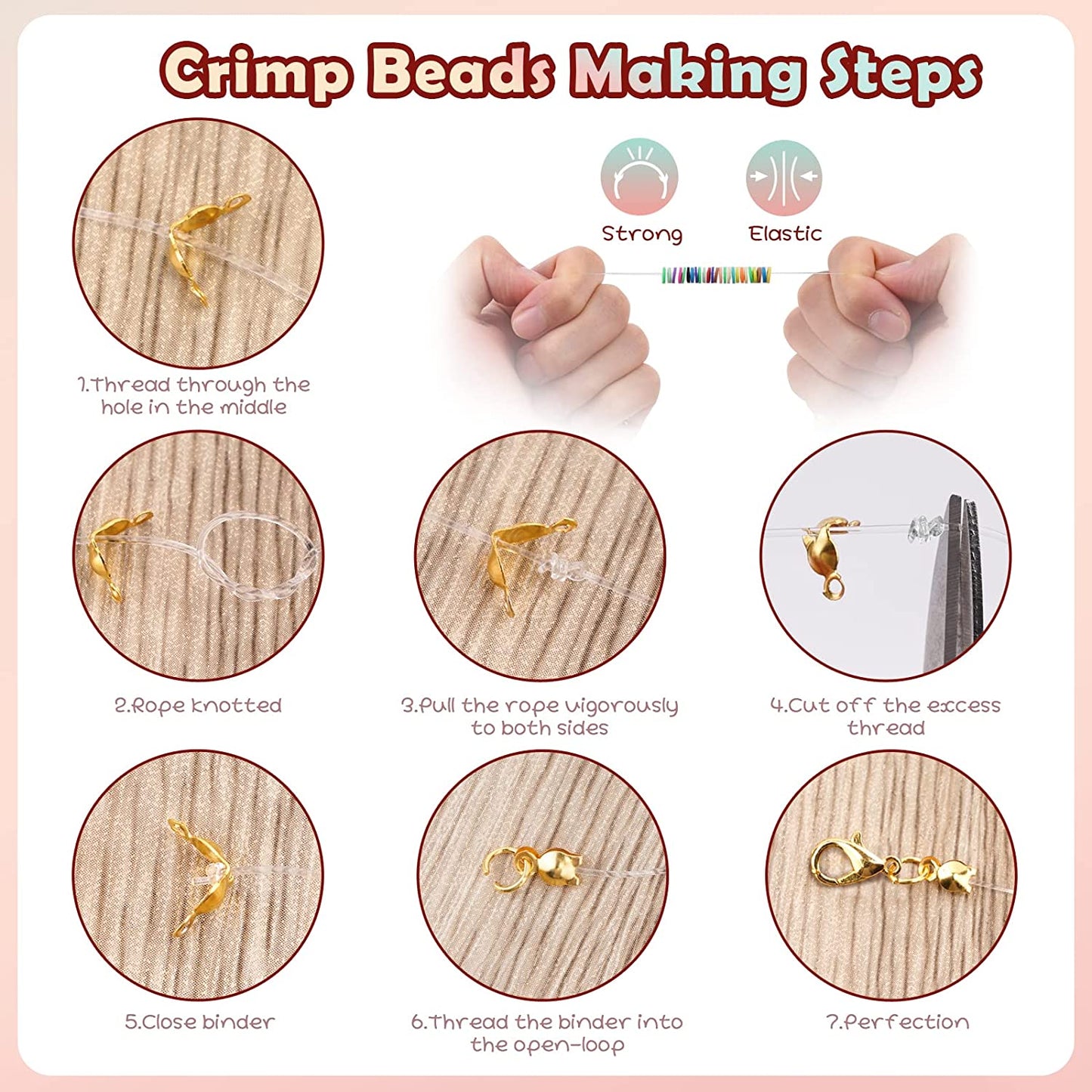 FZIIVQU 6100 Pcs Clay Beads Bracelet Making Kit 24 Colors Flat Clay Beads Set Preppy Bracelet Kit Lnclude Polymer Clay Heishi Bead UV Letter Beads for Jewelry Earrings Making image 5