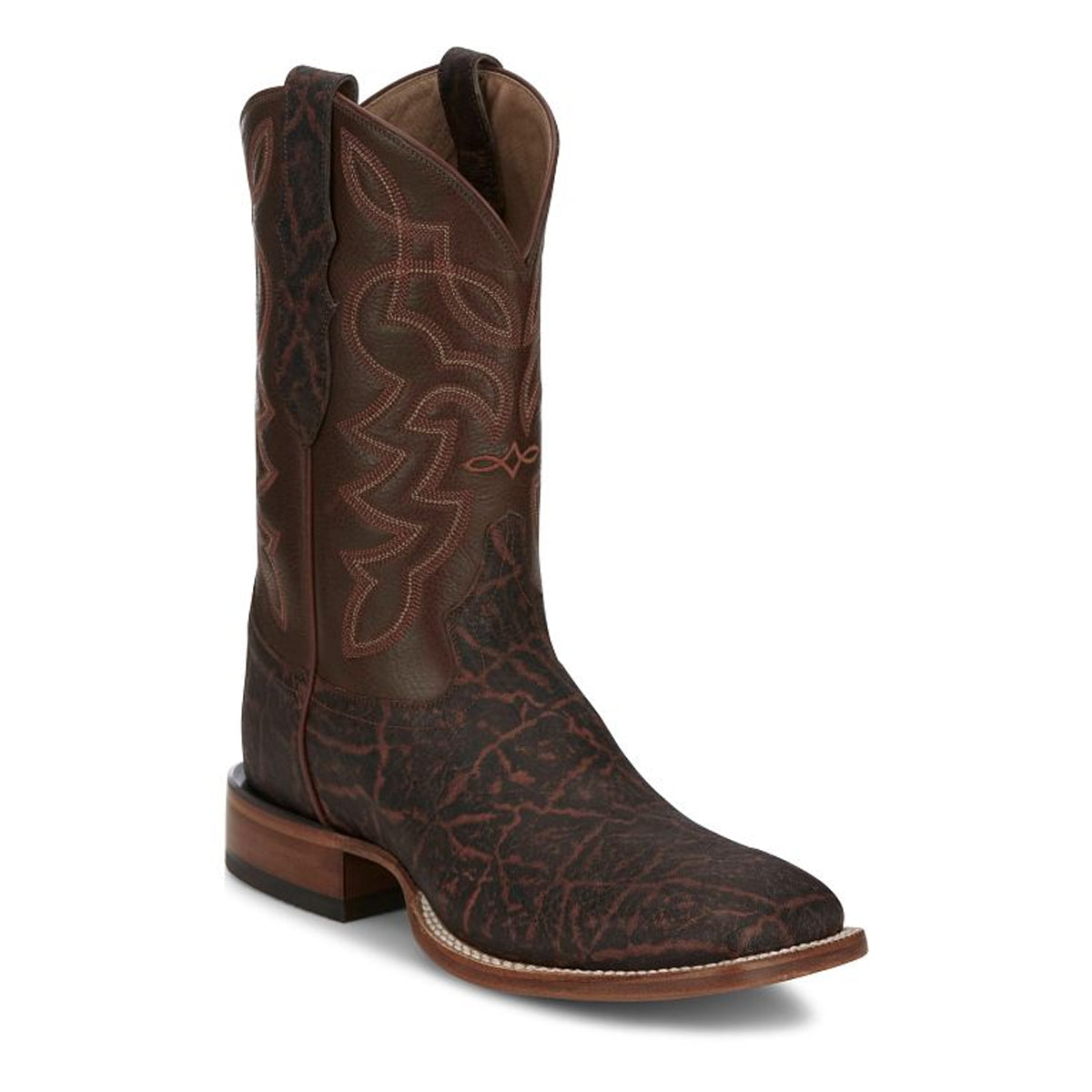 Tony Lamas Boots Men's Footwear Western Exotic Maldor 11" Elephant Barnwood image 1