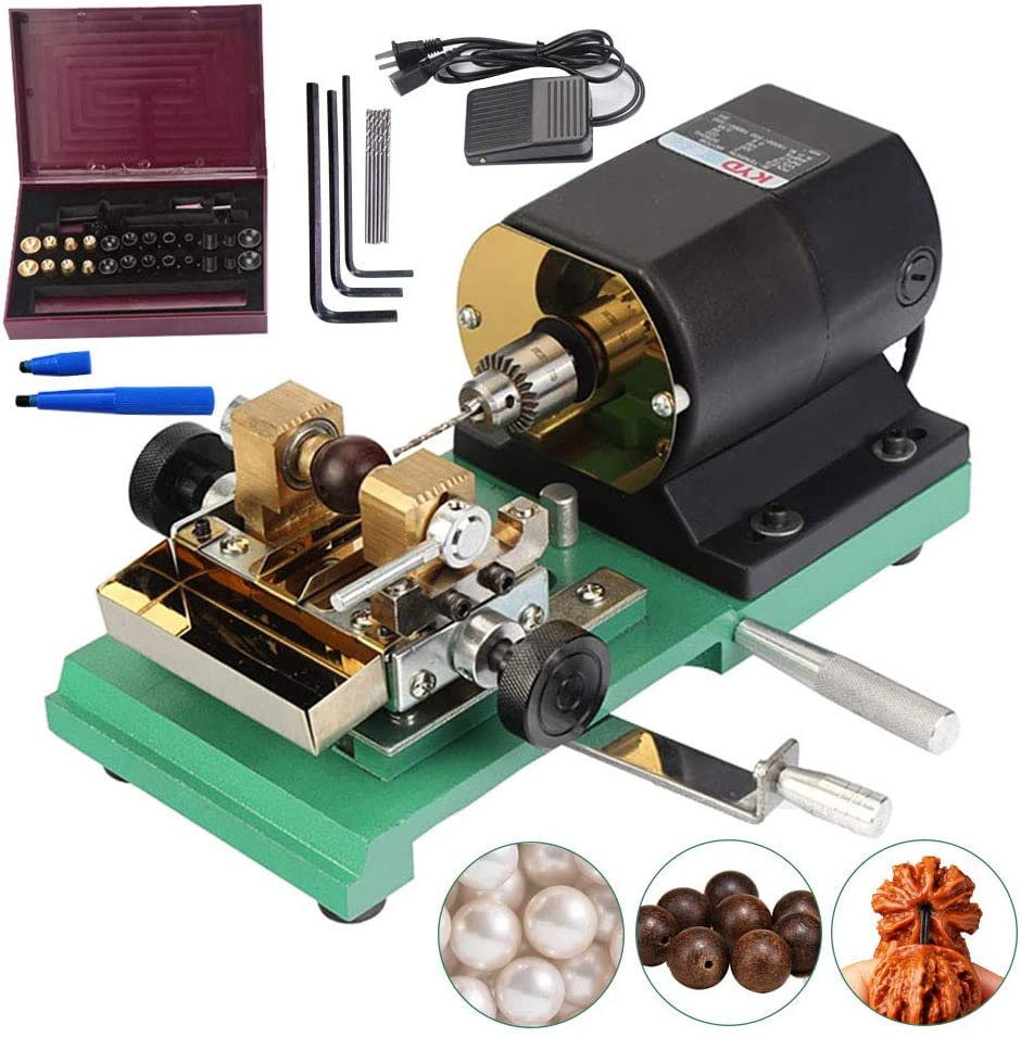 HiHydro 280W 110V Pearl Drilling Machine Driller Full Set Drill Holder for Shell Coral Amber Stone  Jewelry Tools image 0