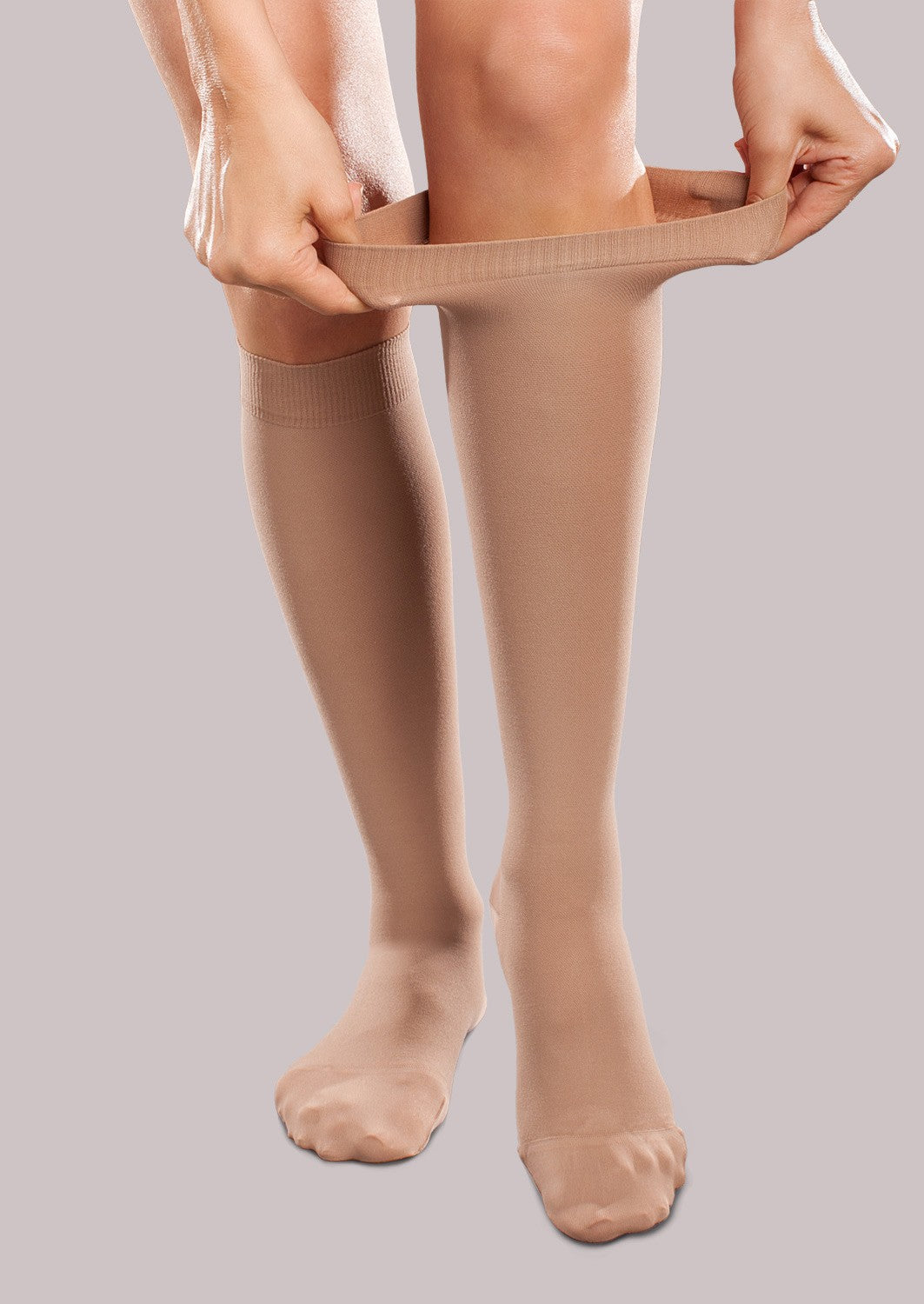 Unisex Firm Support Open-Toe Knee High image 2