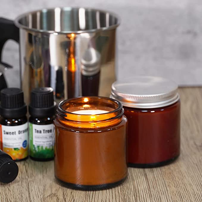 DIY Candle Making Kit Supplies, Complete Beginners Set with Soy Wax, Pot, Tins, Dyes, Wicks &amp; More image 1