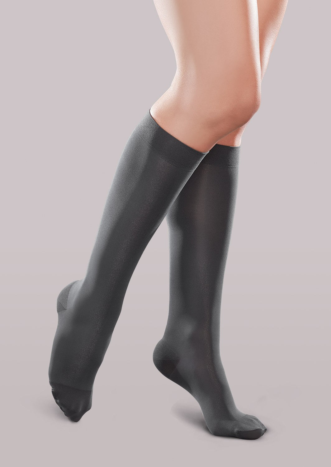 Women's Moderate Support Microfiber Knee Highs image 0