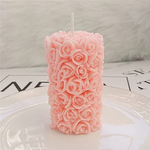 Cylinder Rose Flower Silicone Candle Mold for Handmade Soap, Bath Bomb, Lotion bar, Crayon, Wax, Polymer Clay image 7