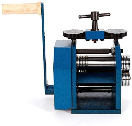 Manual Rolling Mill Machine - 3" Roller Manual Combination Rolling Mill Flatten Machine - Jewelry DIY Tool &amp; Equipments Gear Ratio 1:6 for DIY Jewelers Craft professional (Roll presser: 75mm) image 1