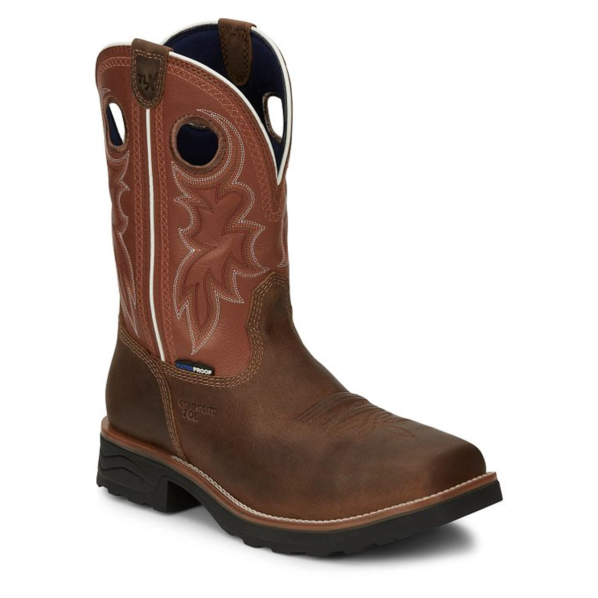 Tony Lamas Boots Men's Footwear Work Fireball 11" Composite Toe WAterproof Work Boot Color Tan image 1