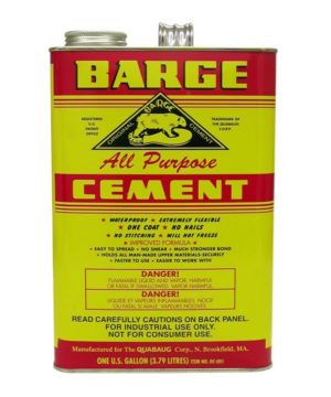 Barge Original All-Purpose Cement 1 Quart (1QT = 32Oz) Quabaug Yellow Tin  Can