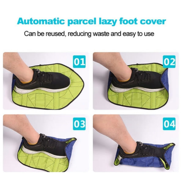 Step in Sock Reusable Shoe Cover One Step Hands Free Sock Durable Covers O8H1