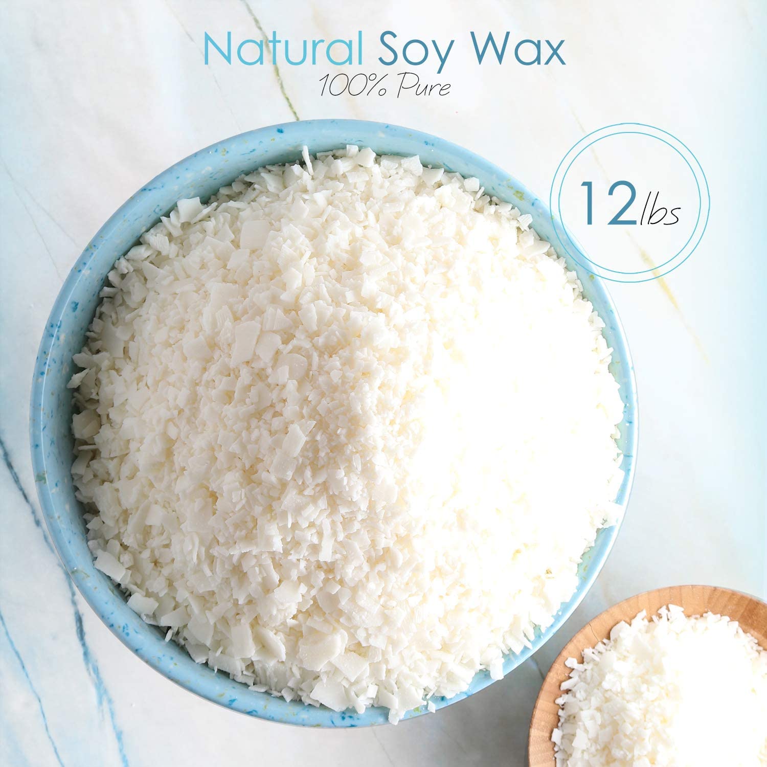 Natural Soy Wax and DIY Candle Making Supplies - 5 Lbs Soy Candle