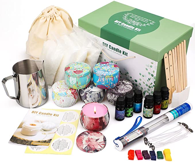 DIY Candle Making Kit for Beginners Kids Adults, Christmas Gifts, Luxury  Beewax Candle Making Kit Supplies Craft Kits for Makeing Your Own Christmas  Candles