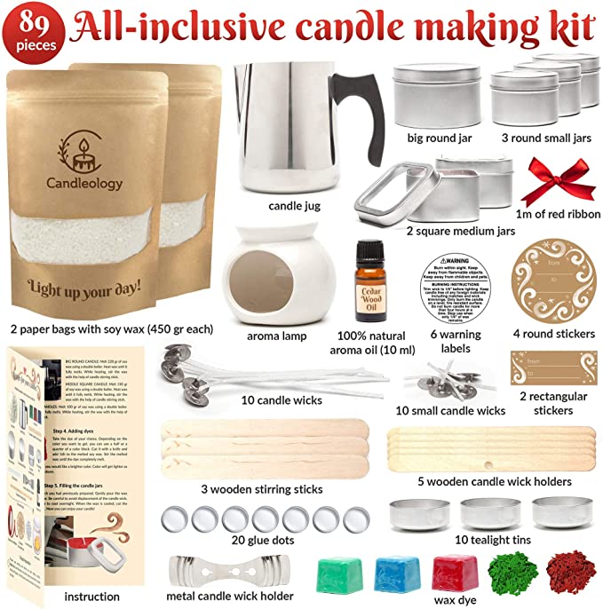 Soy Candle Making Kit for Adults - Winter Candle Maker Kit - DIY