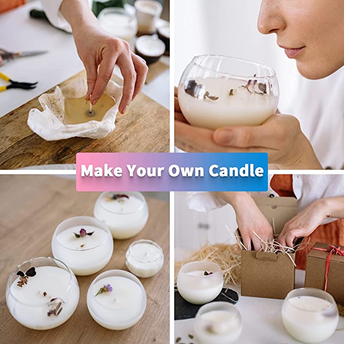  Complete Candle Making Kit with Wax Melter, Soy Wax for Candle  Making, DIY Wax Melt Molds for Candle Making, Adult Beginner Candle Maker  Kit to Make Scented Candles
