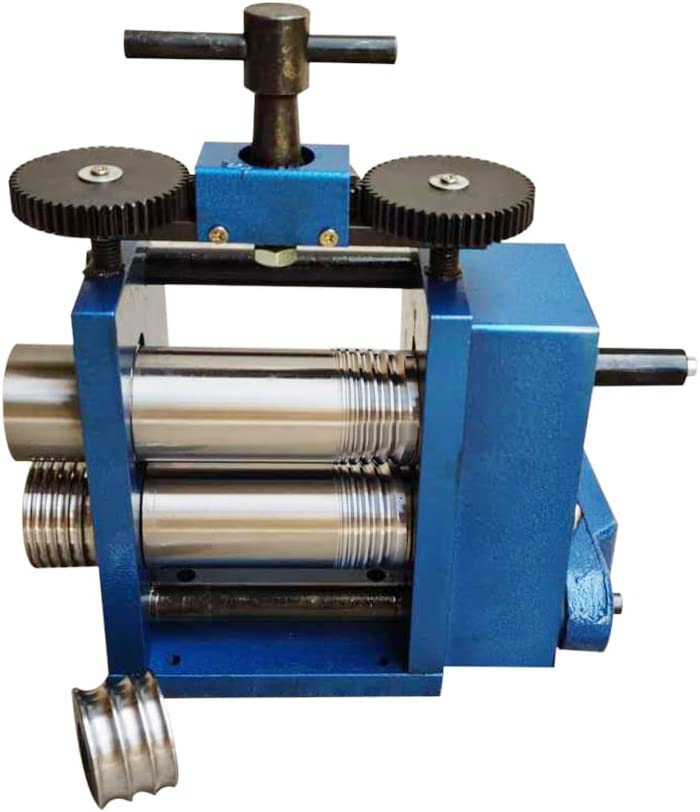 Eapmic Jewelry Rolling Mill Machine, 75mm Manual Combination Rolling Mill  Machine DIY Metal Wire Flat Pressed Jewelry Roller for Jewelry Making