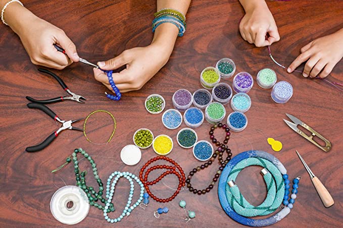 Jewelry Making Supplies Kit Diy Bracelet Earrings - Temu