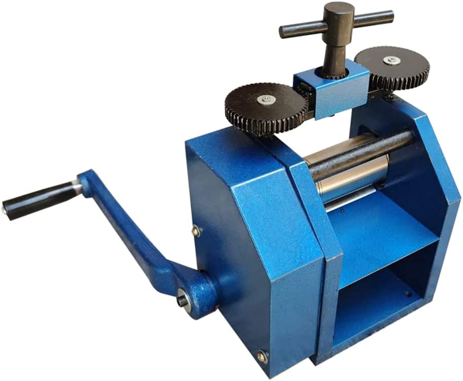 Eapmic Jewelry Rolling Mill, 75mm Manual Combination Rolling Mill Machine  Metal Wire Flat Pressed Jewelry Roller for Jewelry Making