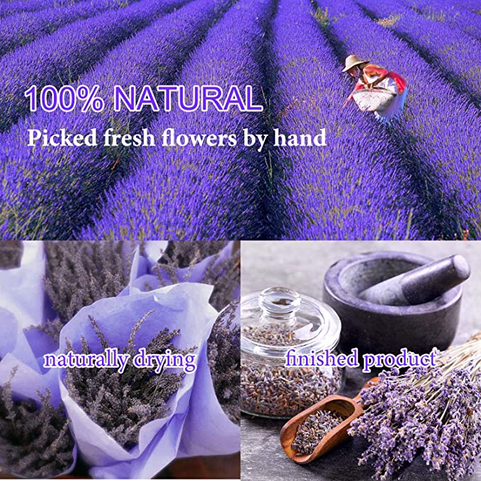 SACATR 30 Bags Dried Flowers,100% Natural Dried Flowers Herbs Kit for Soap Making, DIY Candle Making,Bath - Include Rose Petals,Lavender,Don't Forget