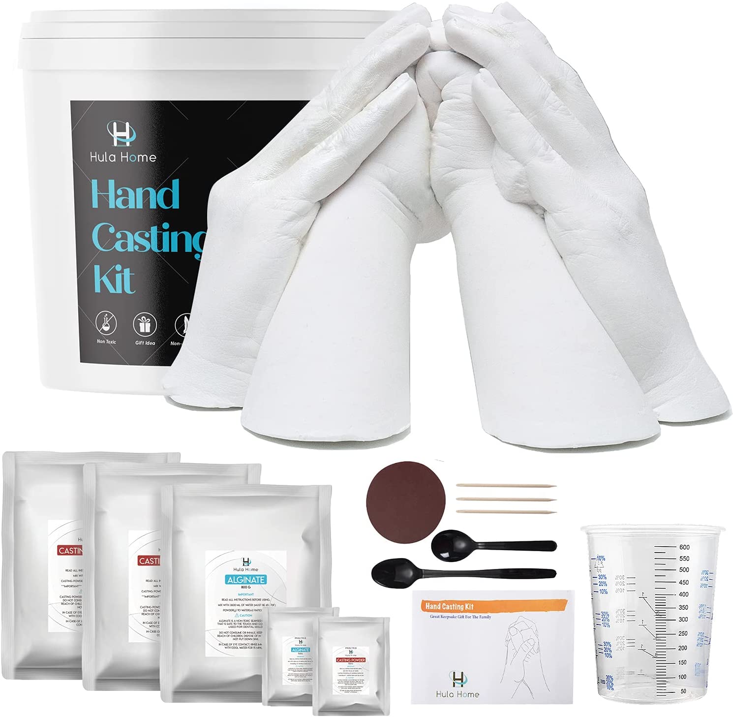 XL Hand Casting Kit for Families, Up to 6 Hands (Adults and