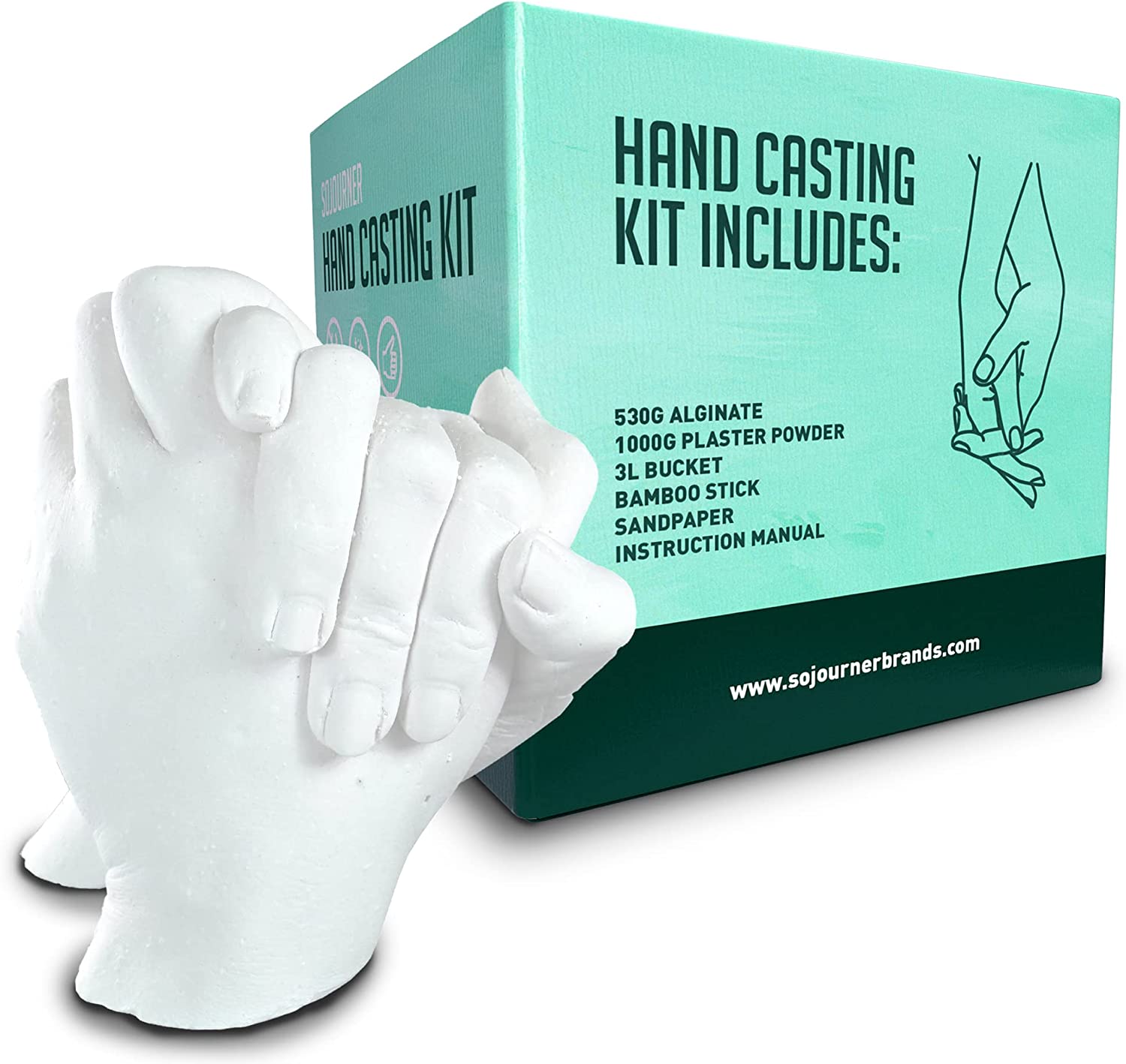 Hand Casting Kit - Perfect Keepsake Gift for Couples, Family & Kids - Hand  Mold Kit for Any Wedding, Anniversary or Holiday - DIY Craft Plaster Kit  for Girlfriend, His, Hers, Wife