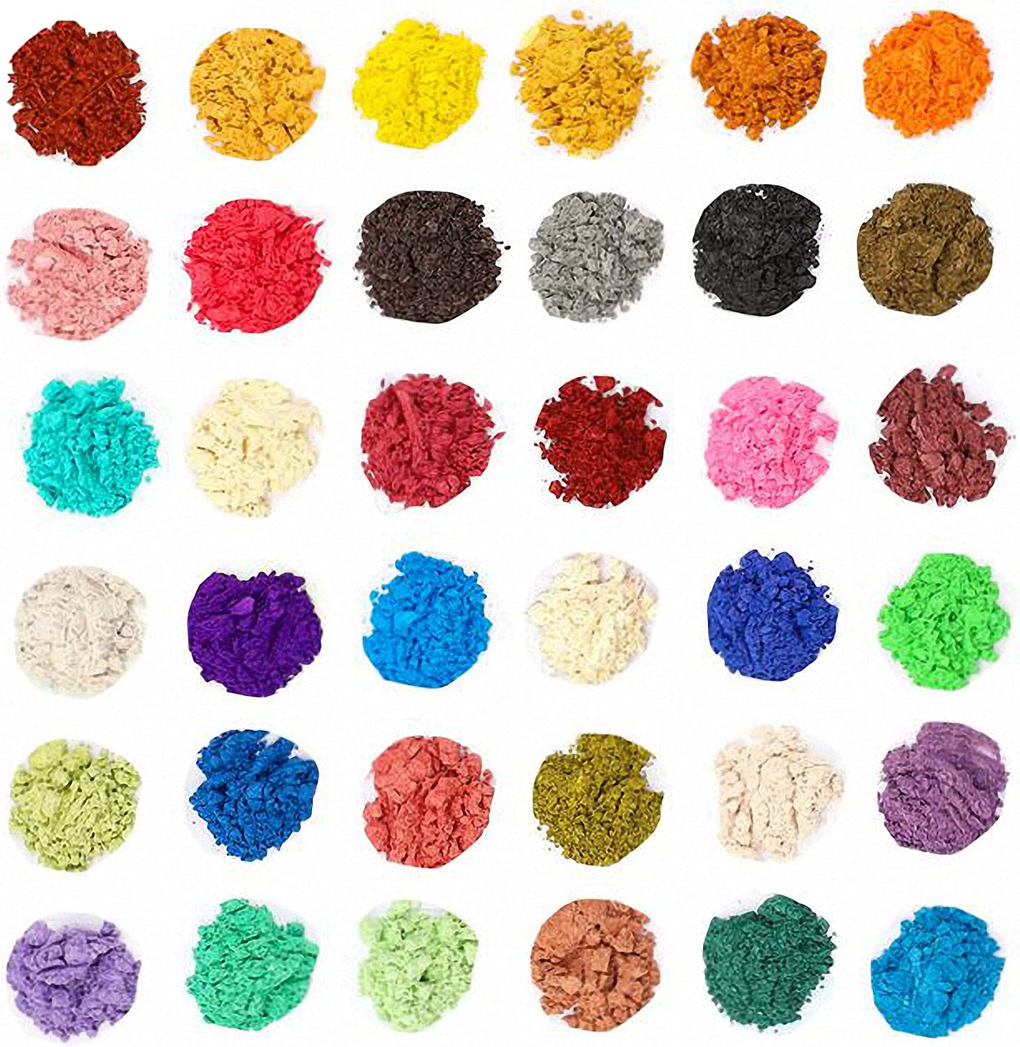 Mica Powder,Natural Soap Making Supplies,Resin Pigment Kit,Epoxy Resin Dye,36 Colors Soap Making Dyes,Hand Soap Making Pigment Kit,Resin Jewelry